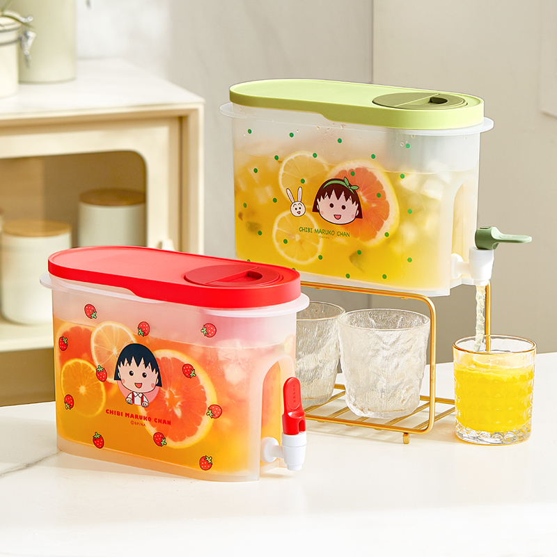 【摩登主妇&樱桃小丸子】冷水壶带龙头冷泡壶桶大容量家用凉水壶
