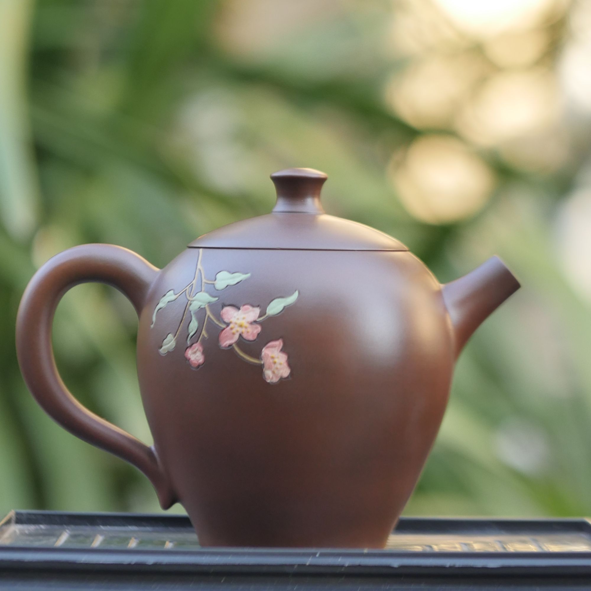 《云小陶》建水紫陶程志美老师阴刻阳填再阴刻150cc全手工