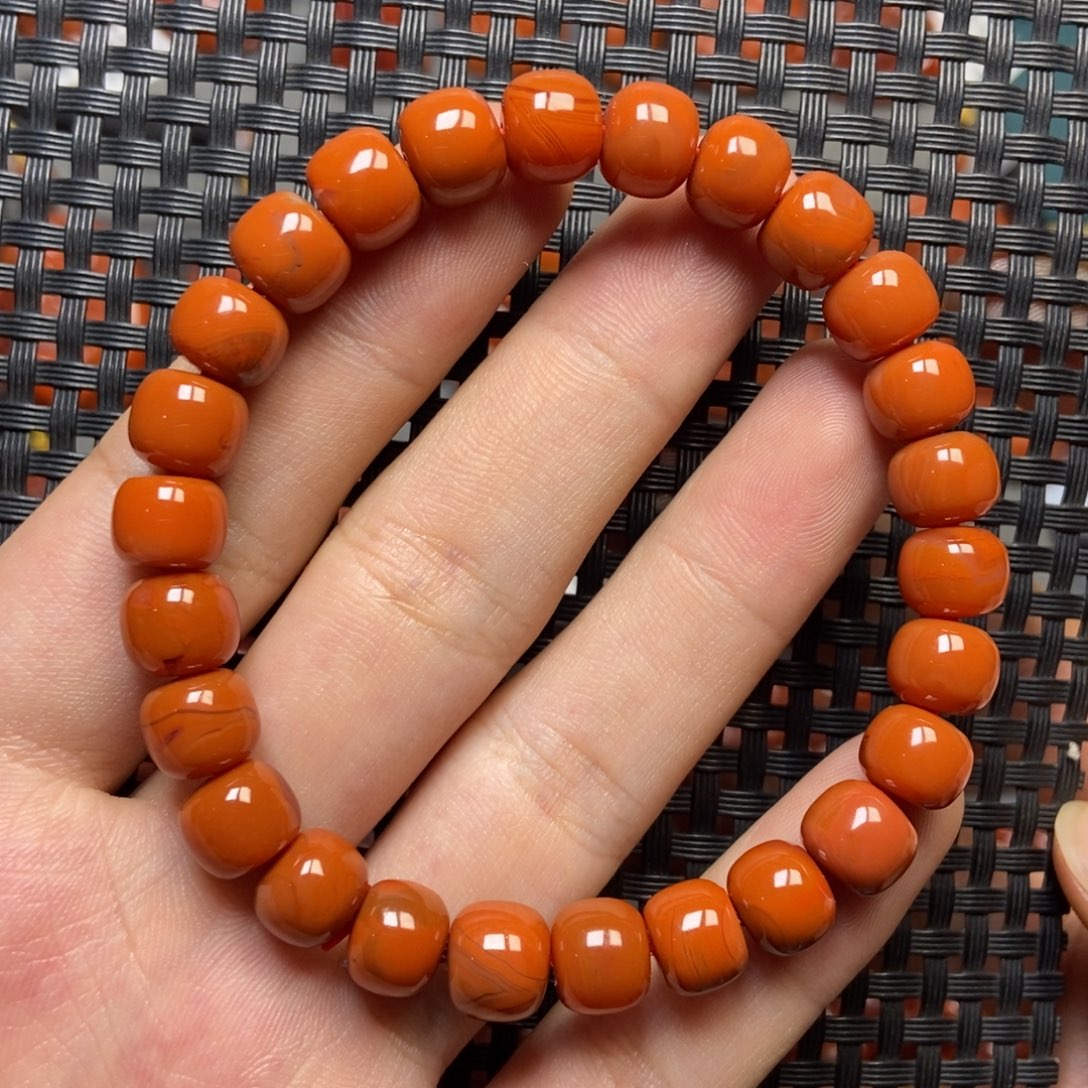 南红玛瑙未镶嵌手串8mm