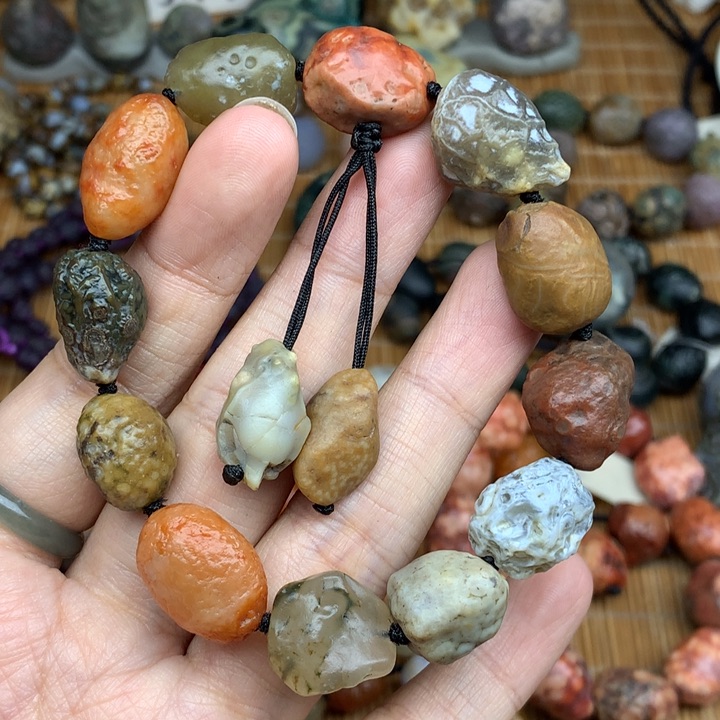 玛瑙/玉髓珠宝半成品未镶嵌感*