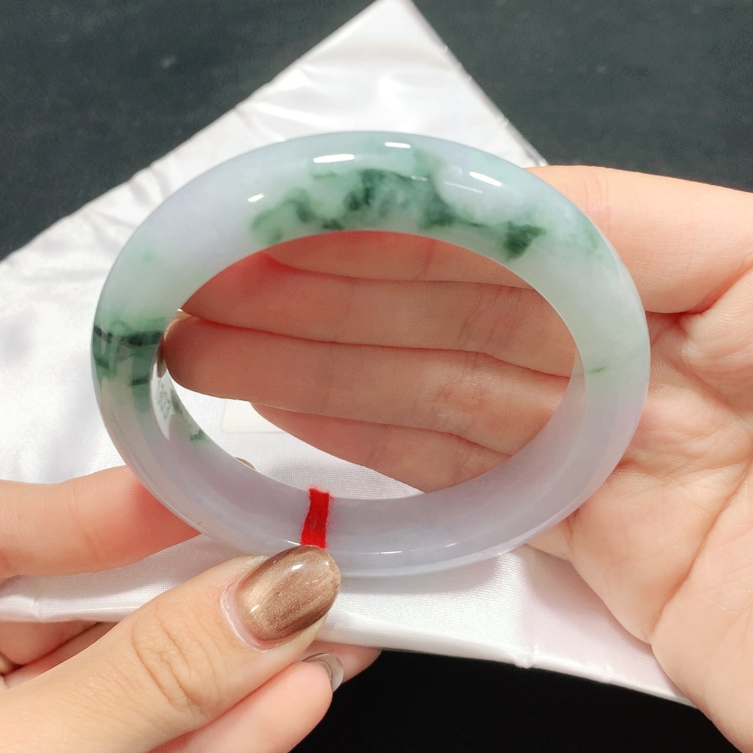 翡翠未镶嵌手镯57圈1303