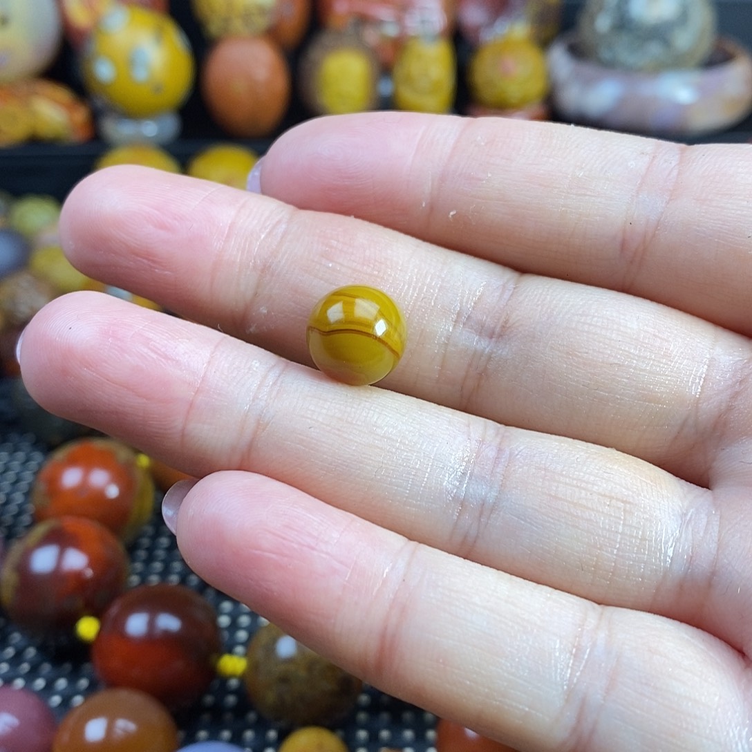 悟***缘玛瑙/玉髓未镶嵌战国红玛瑙单珠