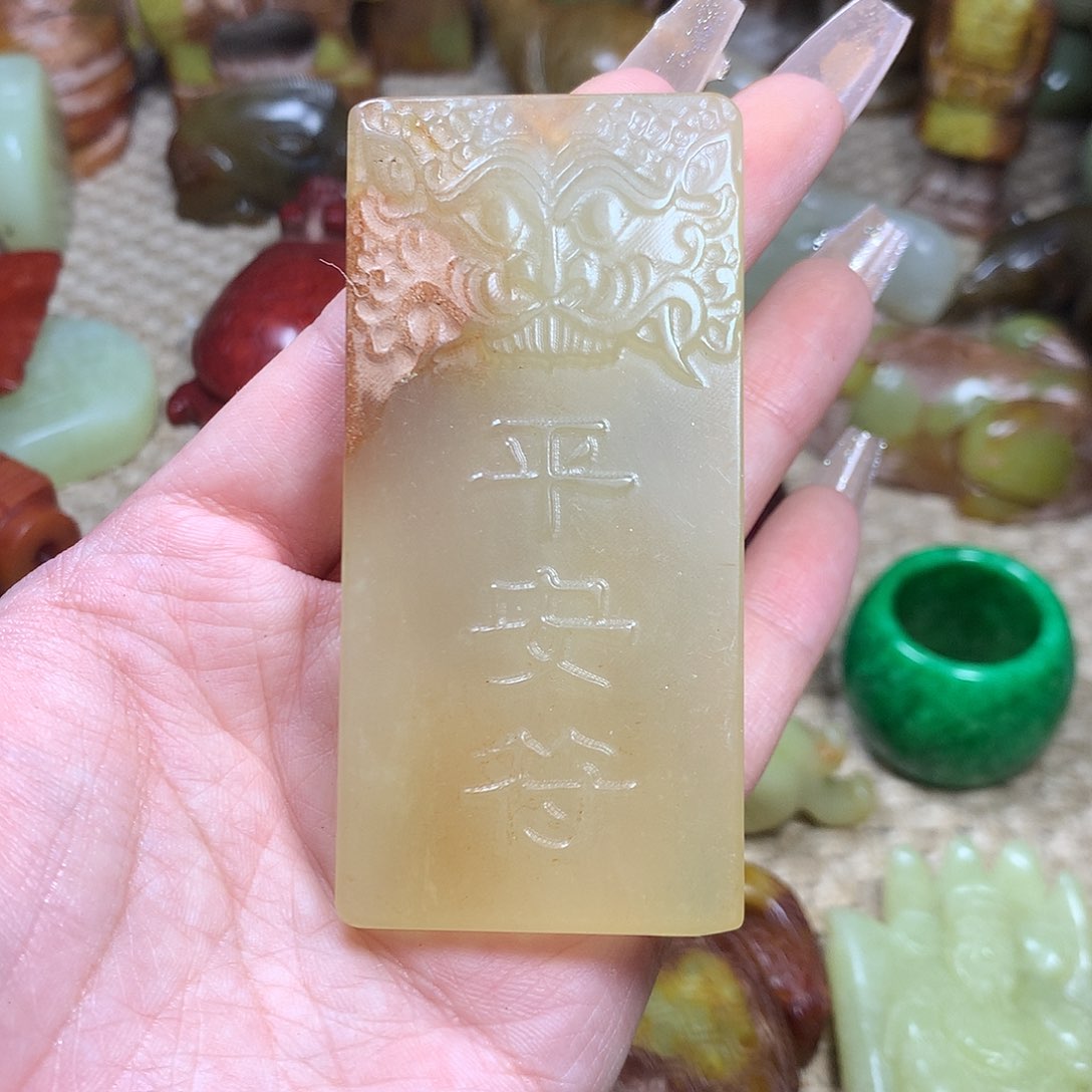 白玉菩提吊坠挂件
