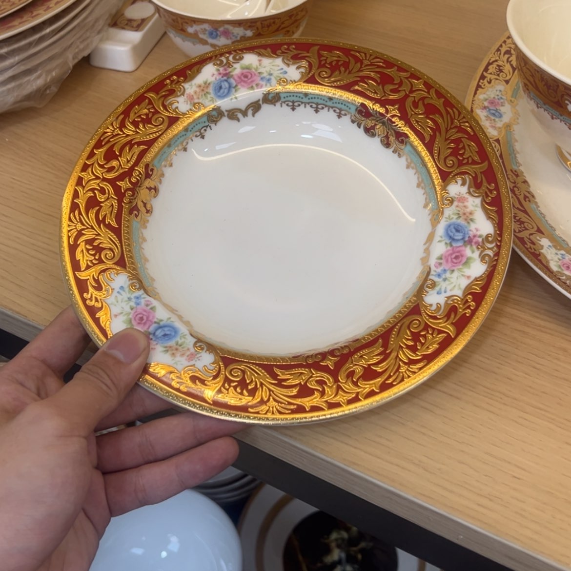 【闪购商品】瓷片8.5寸草帽盘两个一单福利价