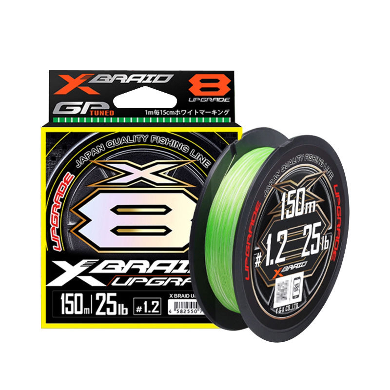 YGK 日本YGK-BRAID Upgrade PE X8 绿色150米超顺滑超耐磨不涨号