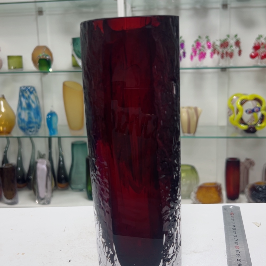 高 26 轻奢琉璃花器福利正常手工痕迹
