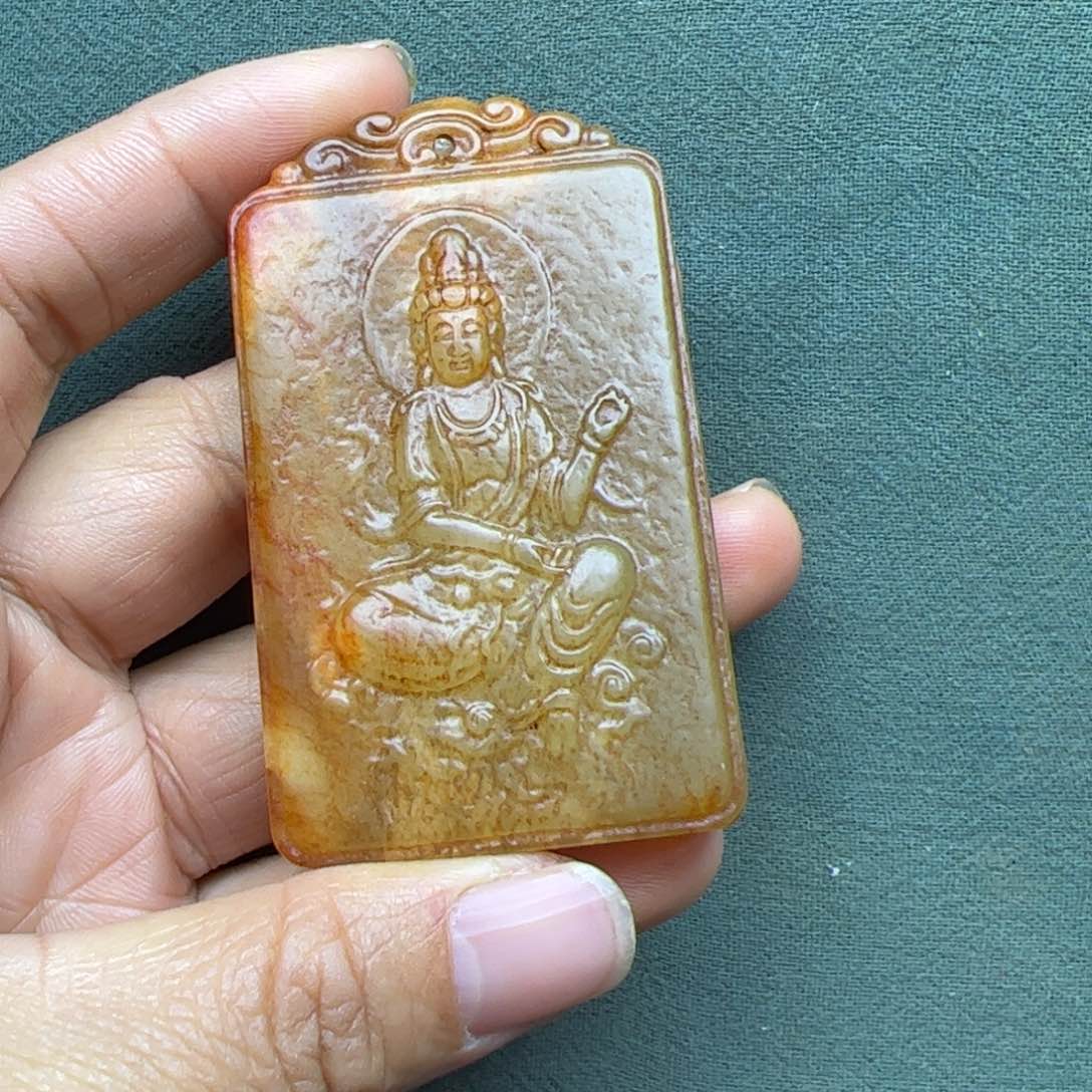 和田玉把件未镶嵌征*