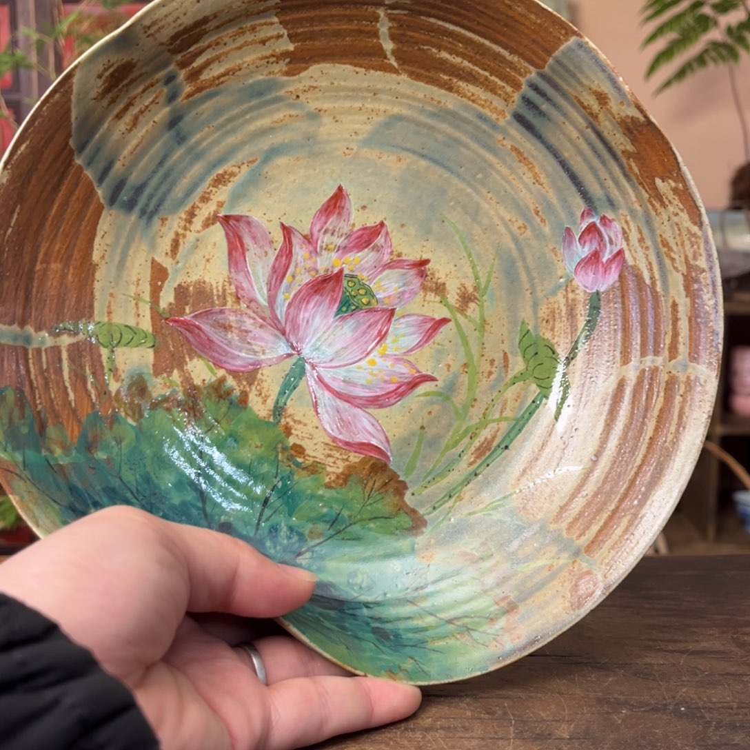 杯柴烧手工手绘陶瓷