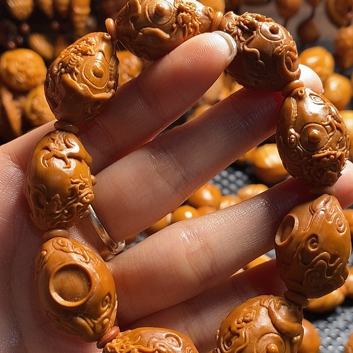 吊坠橄榄核慢**茶把把壶