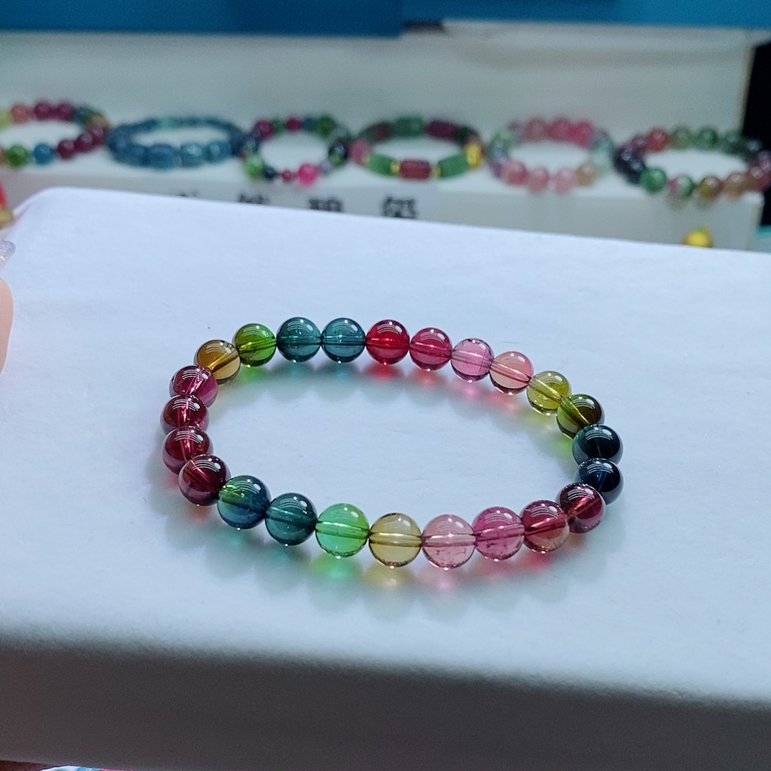 碧玺手链未镶嵌7.8km左右