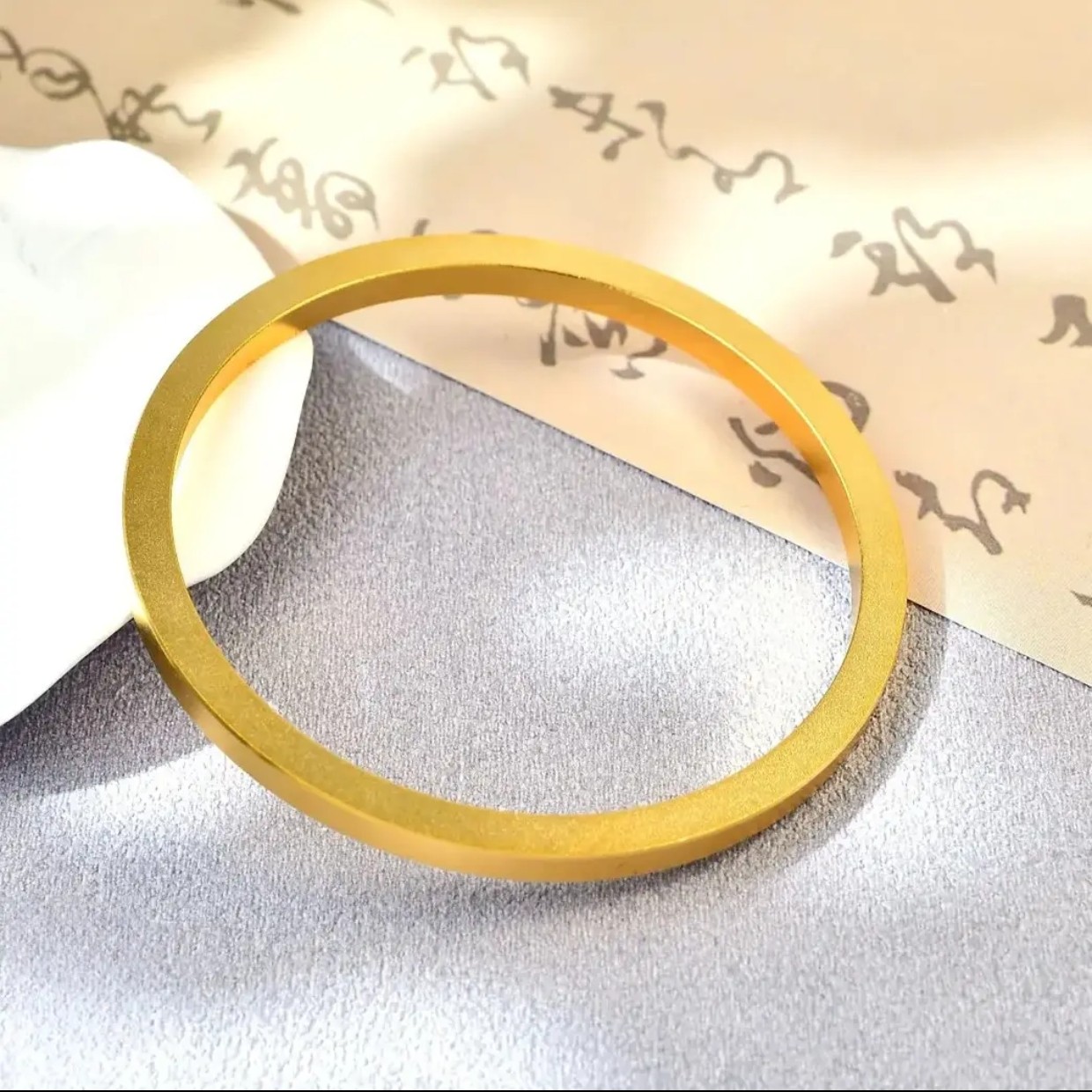  【矿金手作】  四方传承手镯  时尚简约传承 素圈 轻奢手