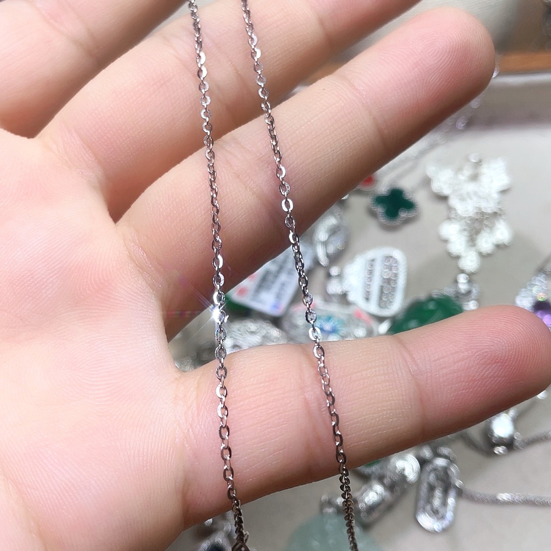 坠链均925银锆石闪0