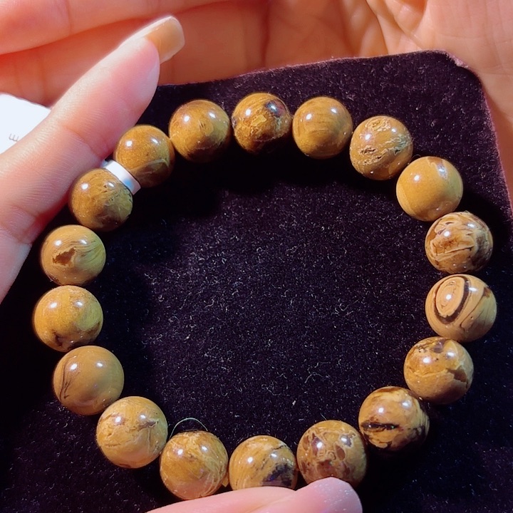 未镶嵌琥珀（根珀）珠宝奇石根珀手串11