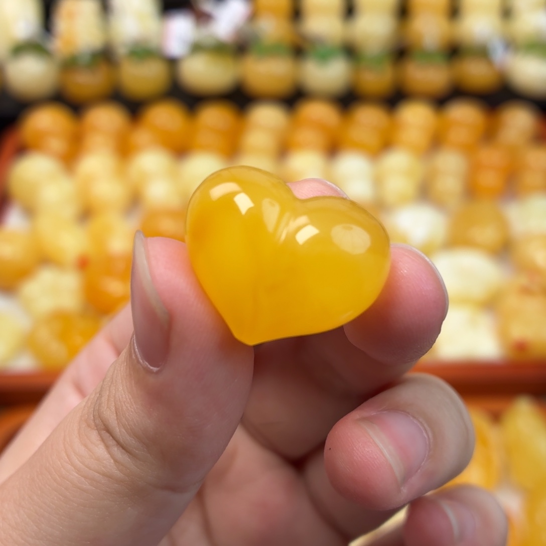 蜜蜡未镶嵌毛衣链蜜蜡