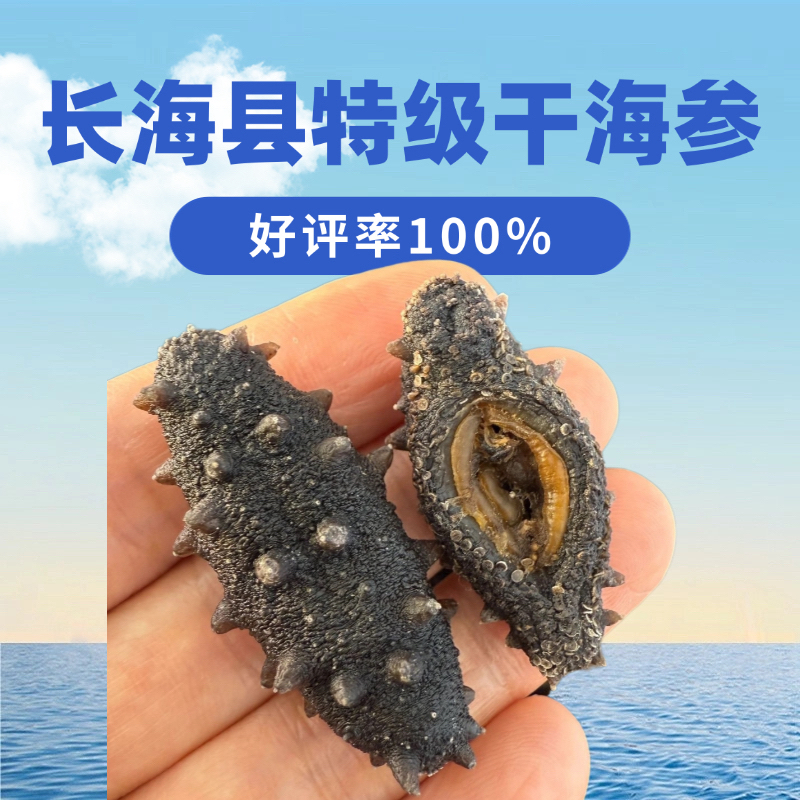 獐子岛镇特级野生干海参（120-170头/斤 假一罚十 可代泡发）