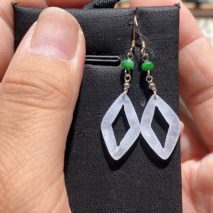 银S925镶嵌翡翠耳饰01