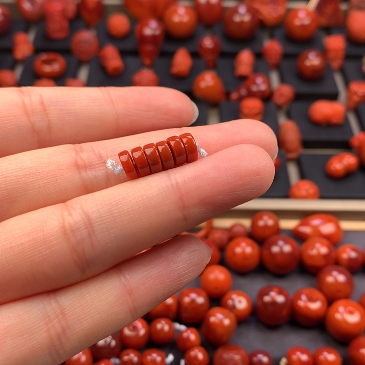 南红玛瑙未镶嵌隔片6.6MM