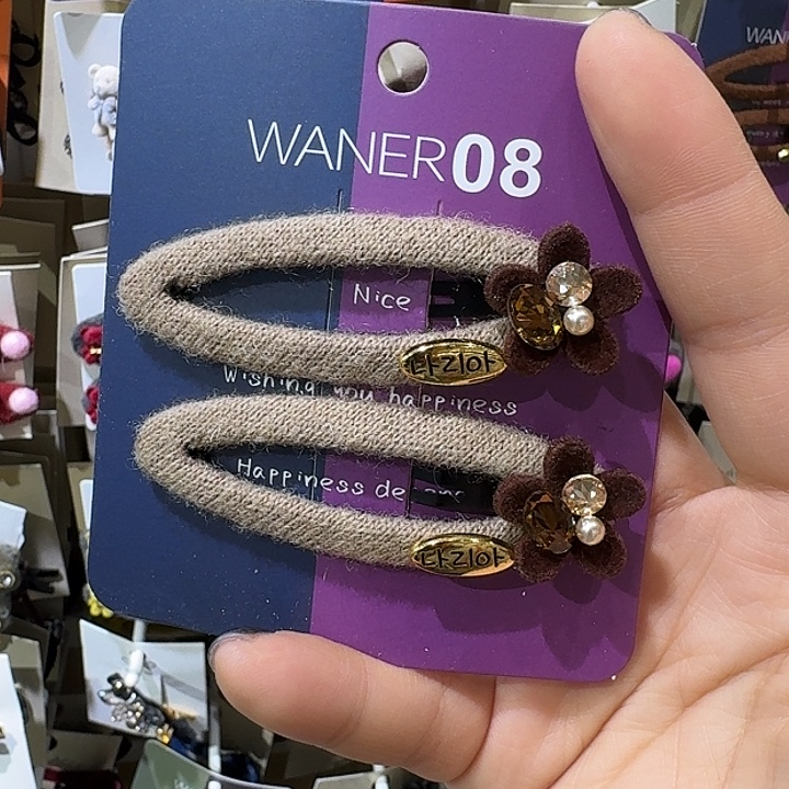 皮质铁合金椭圆小花