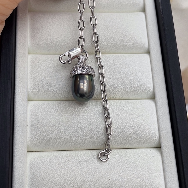 海水珍珠手绳银S925镶嵌