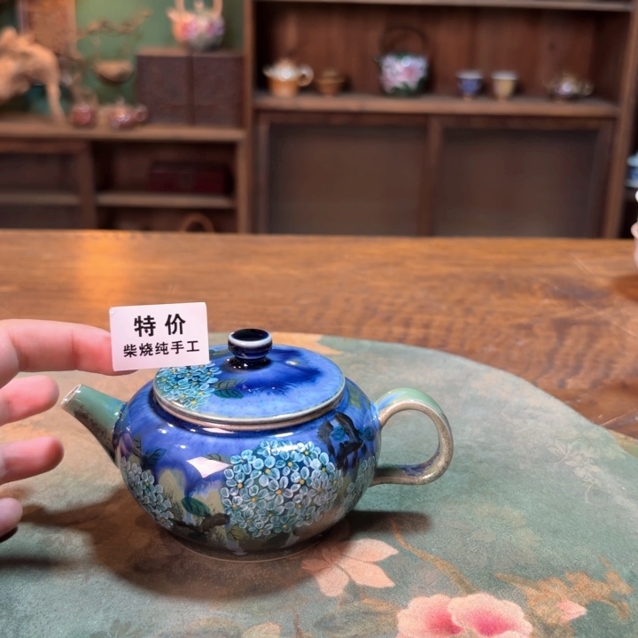 柴烧纯手工手绘陶瓷