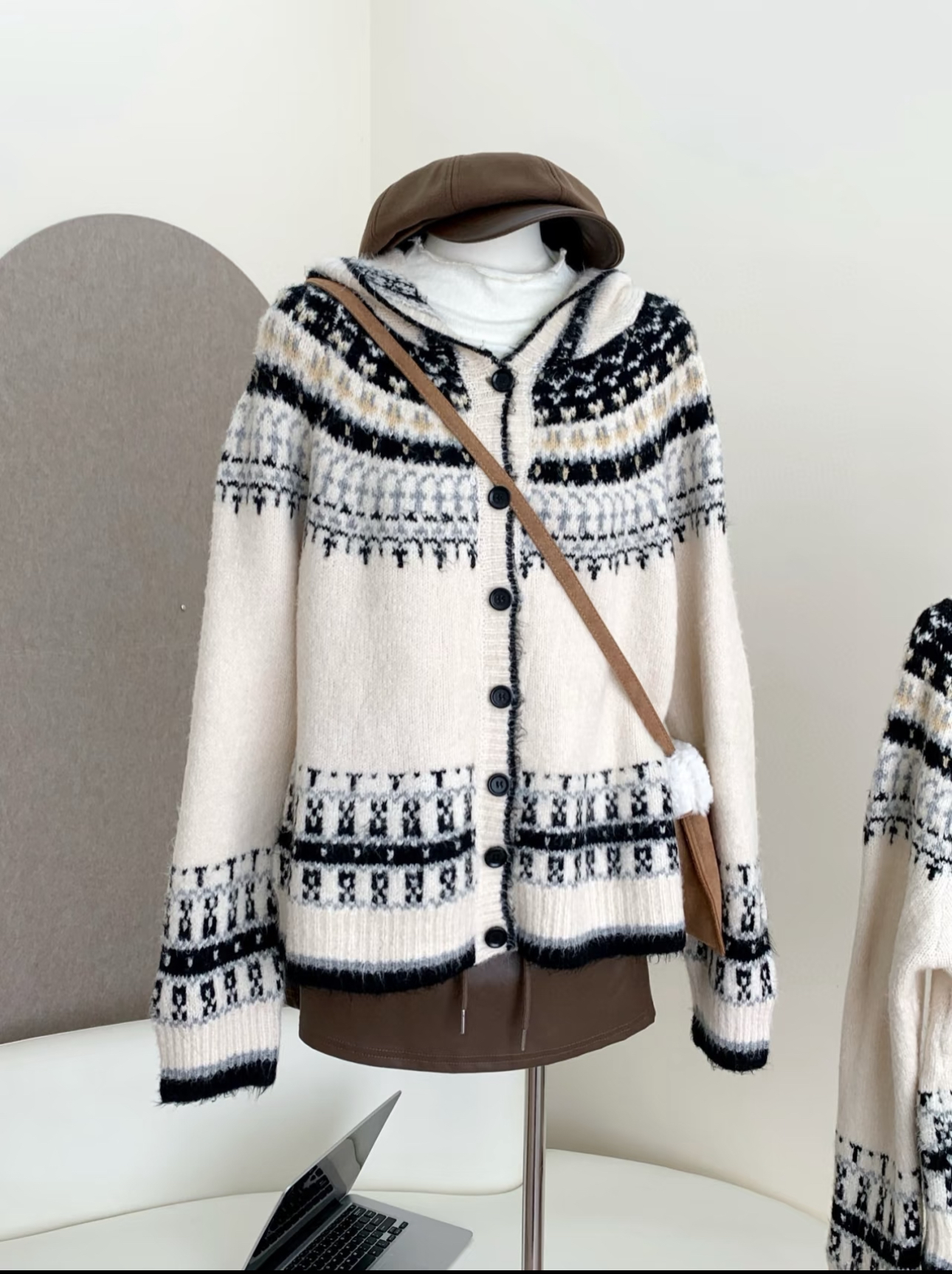 （2号链接）vintage一薇复古尾货古着孤品毛衣