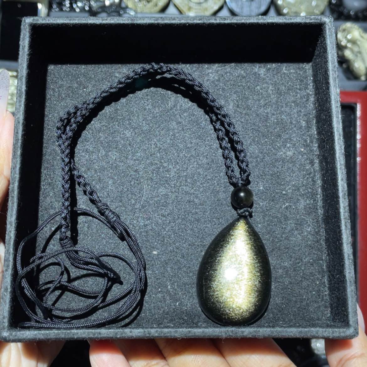 【闪购商品】未镶嵌黑曜岩吊坠(不含链)浩*哥