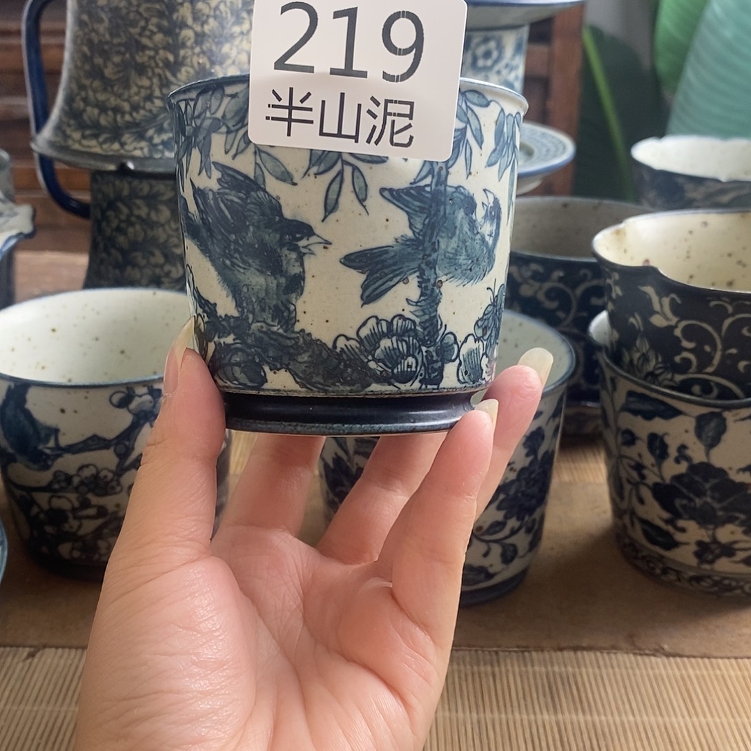手工手绘青花高温陶瓷