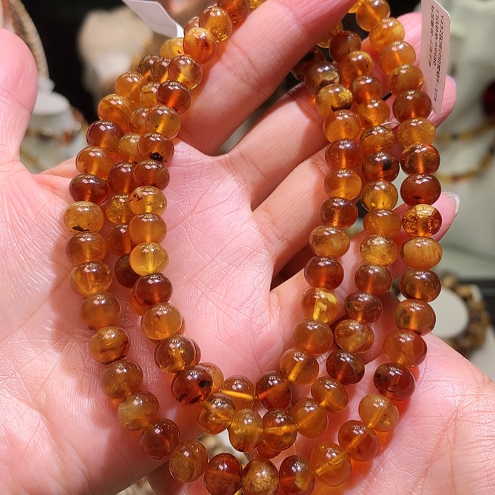 琥珀裸石未镶嵌8m嘎嘎净蜜蜡