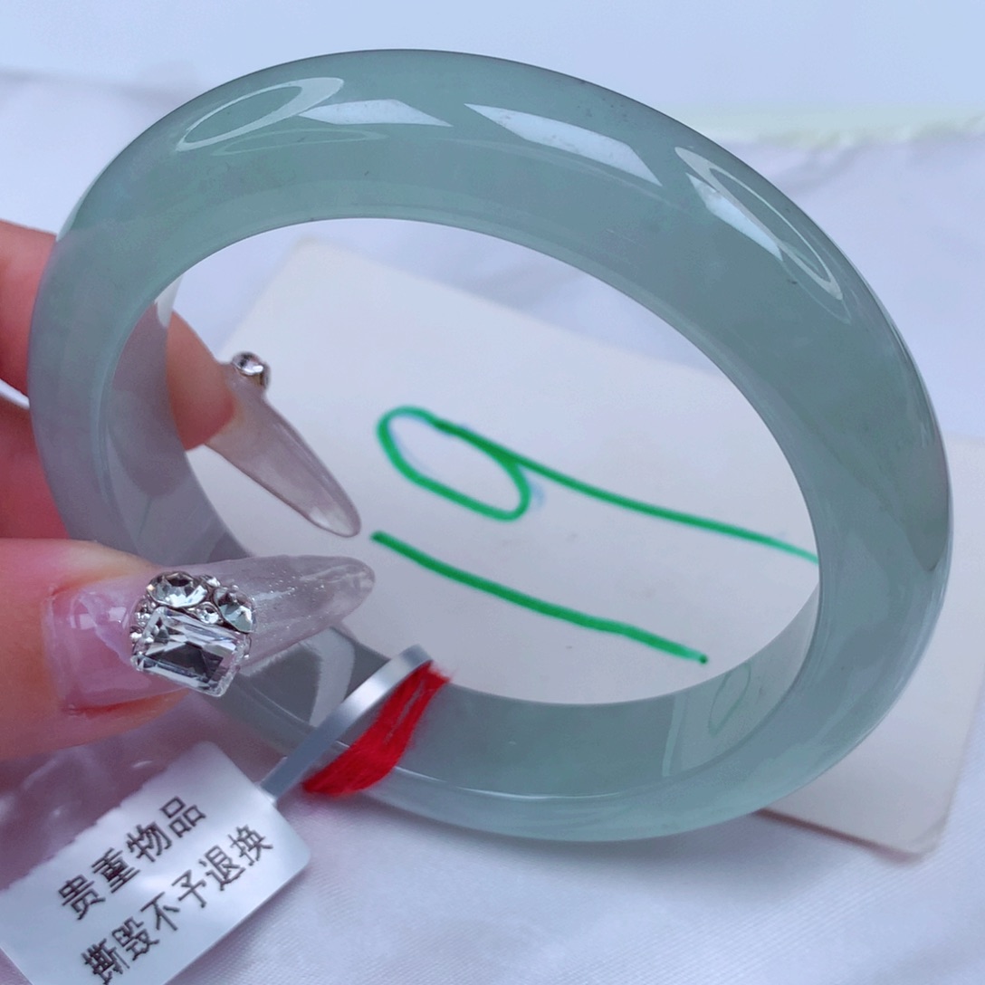 翡翠手镯未镶嵌天然缅甸翡翠A货手镯