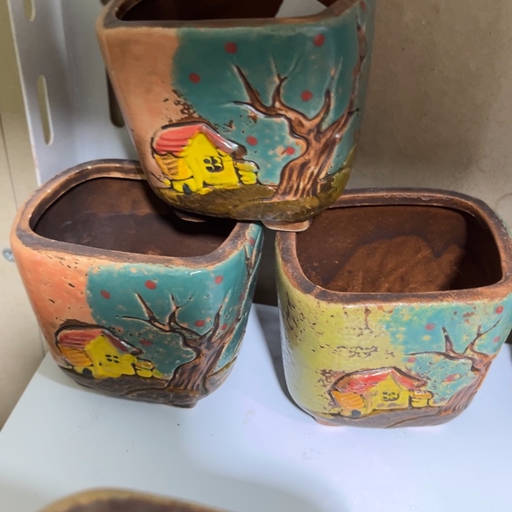 紫砂花盆粗陶材质多肉花盆