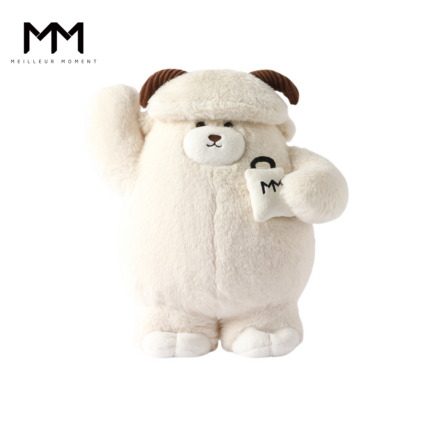 MM麦檬绒绒家族玩偶可爱白色商场同款25冬新款5GA3CD0011