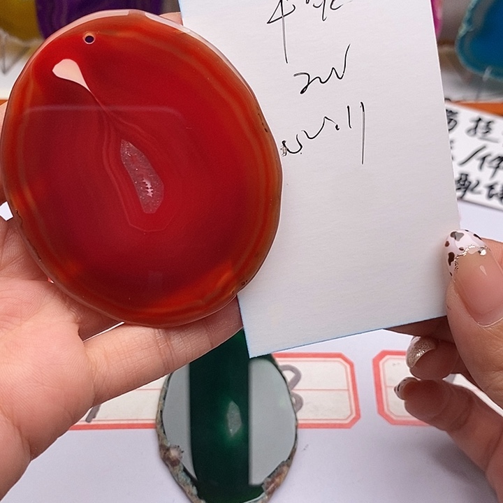 平***生玛瑙/玉髓合金颈饰