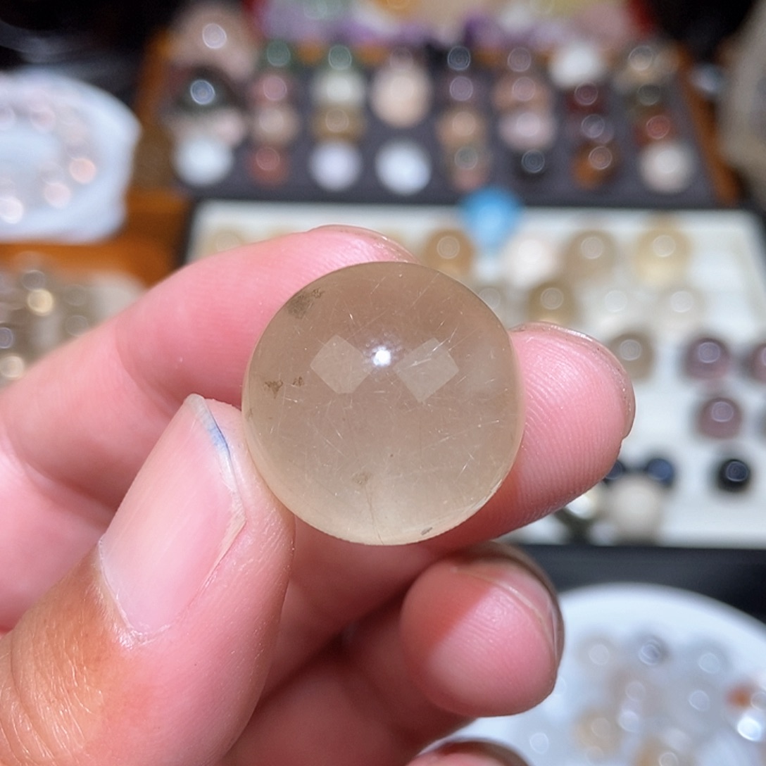 发晶单珠单珠单珠单珠未镶嵌