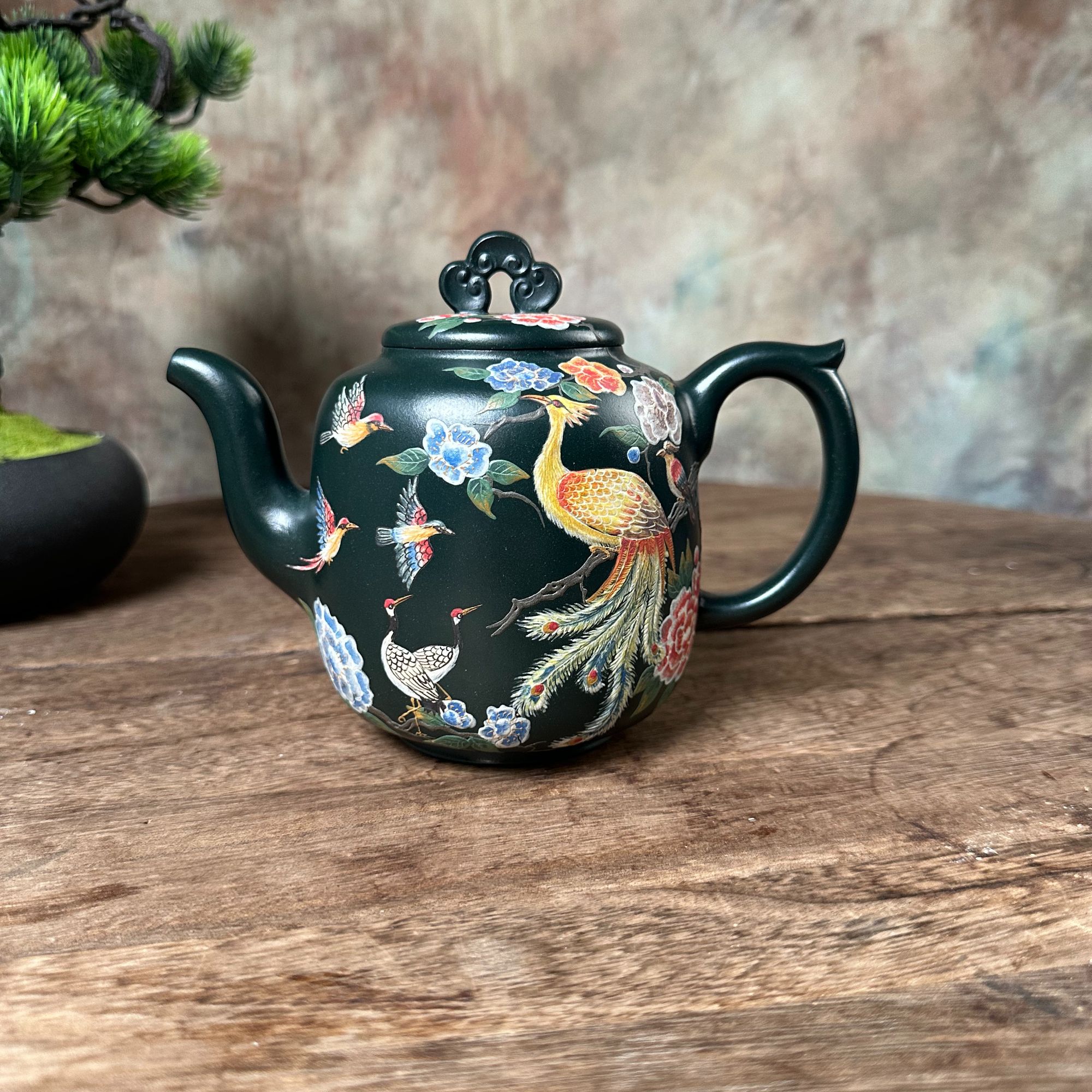 预售古绿泥新品贺岁吉祥如意壶