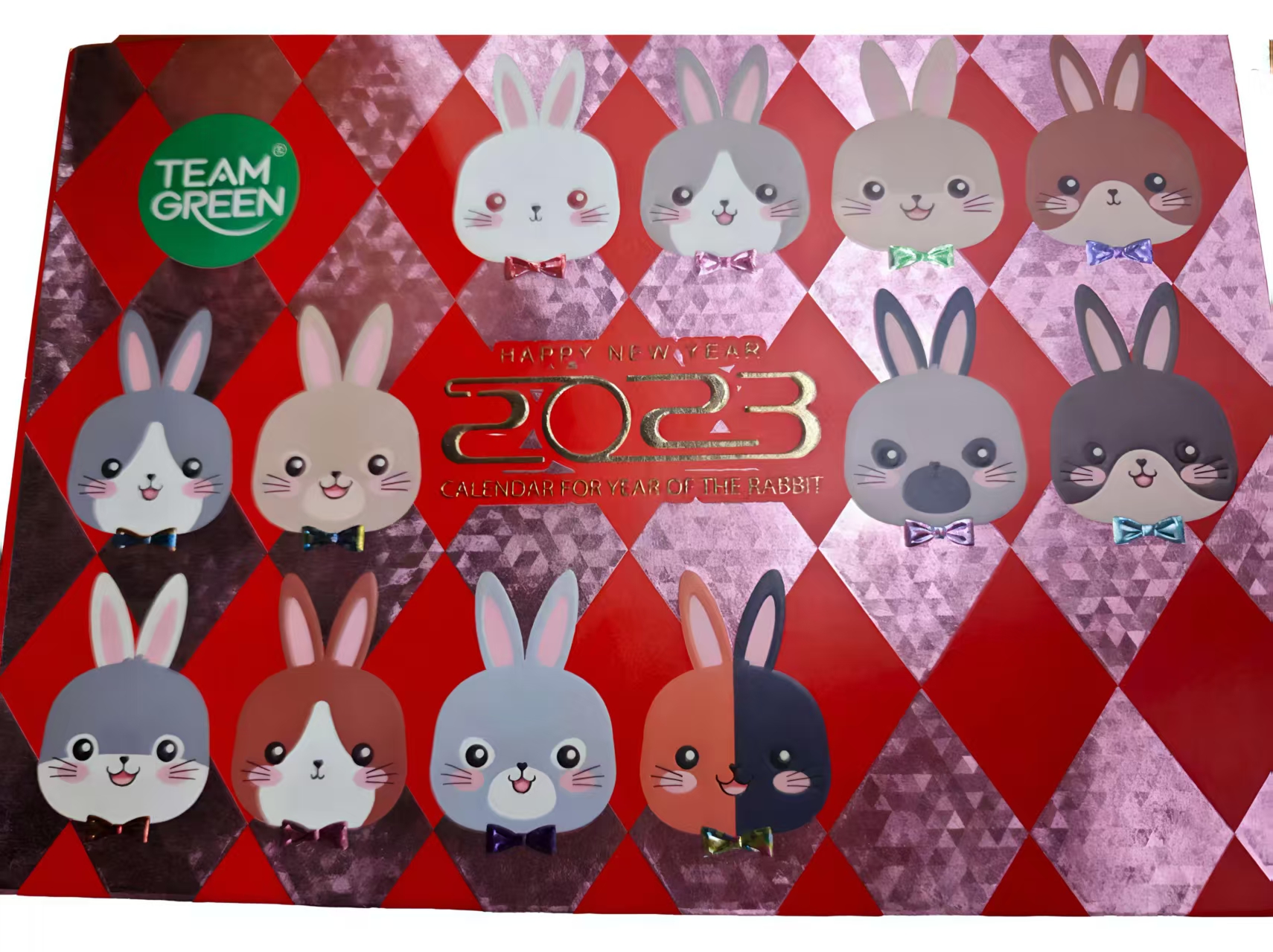 小兔子木拼日历组装益智