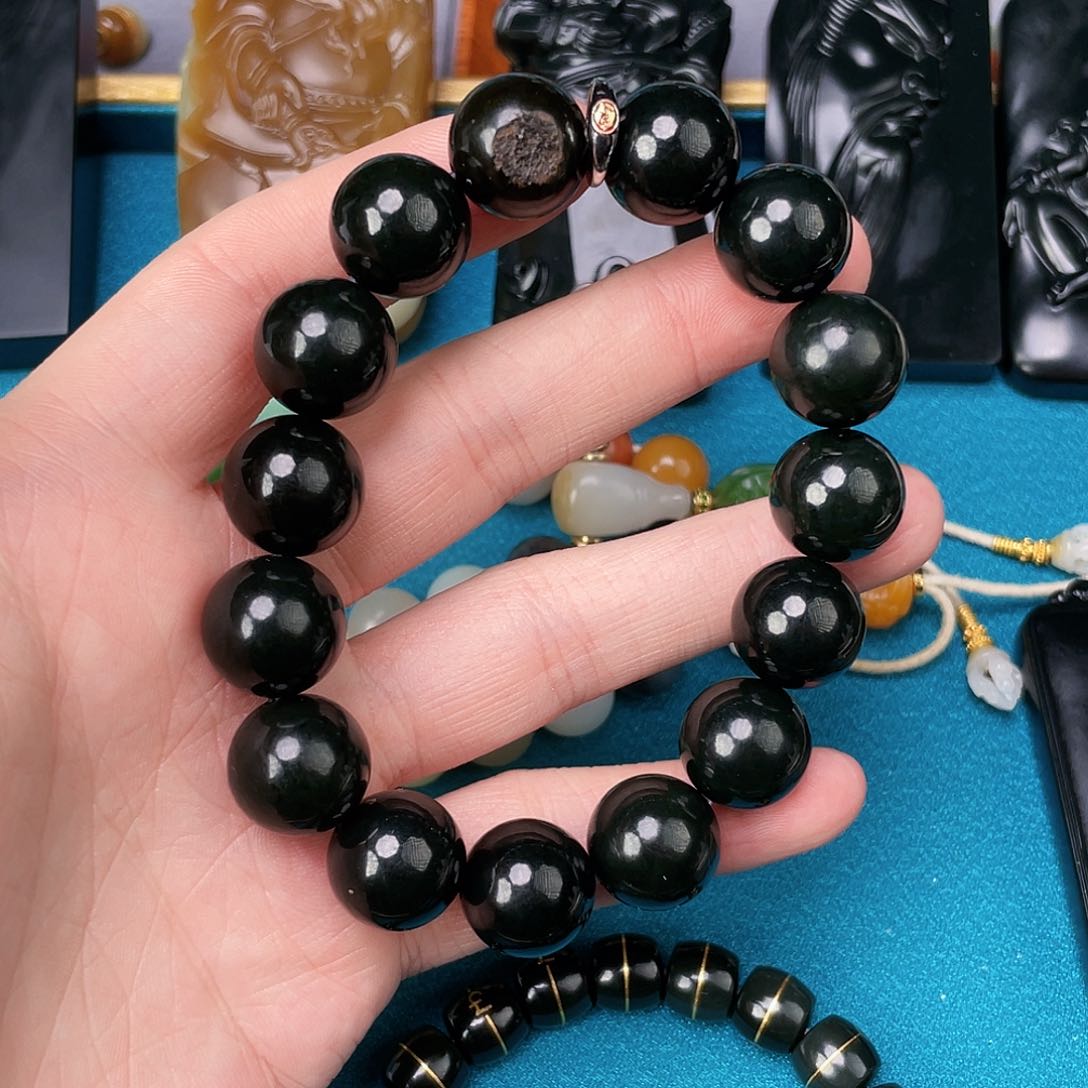 和田玉手链未镶嵌