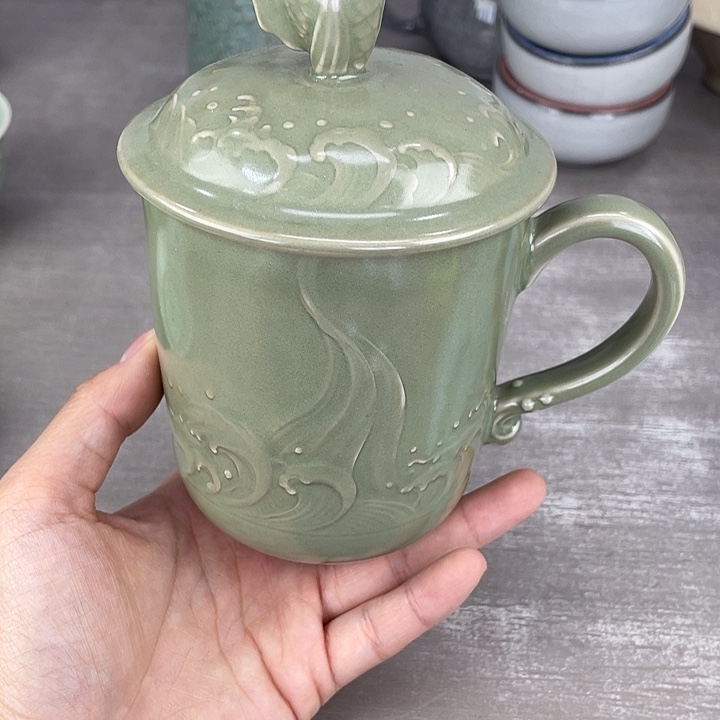 龙泉青瓷哈哈哈哈微微瑕