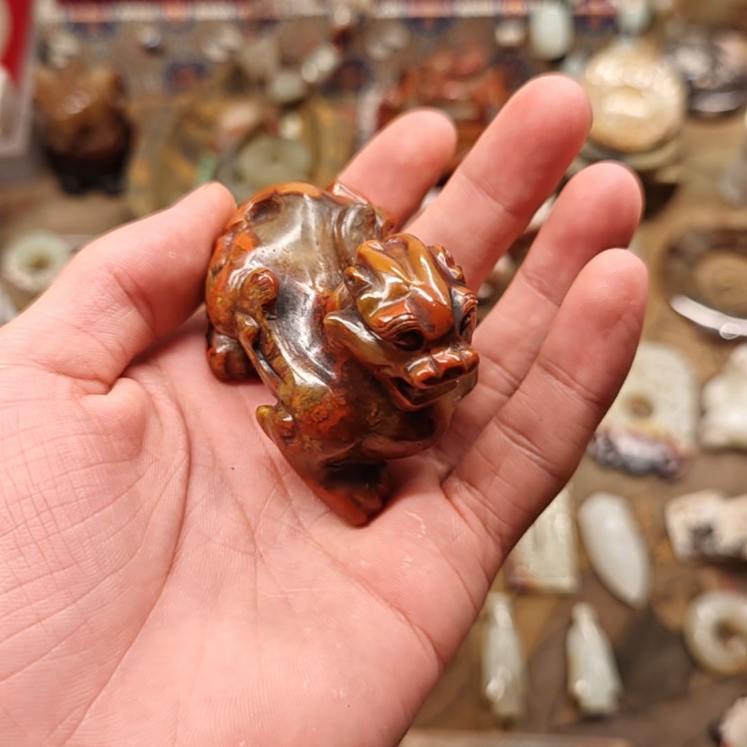 用***7和田玉未镶嵌车挂