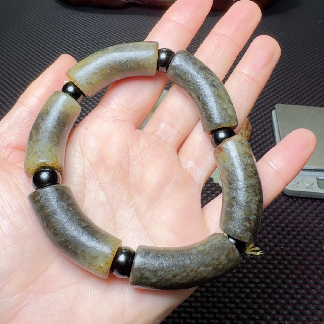 和田玉（糖玉）手链未镶嵌东*