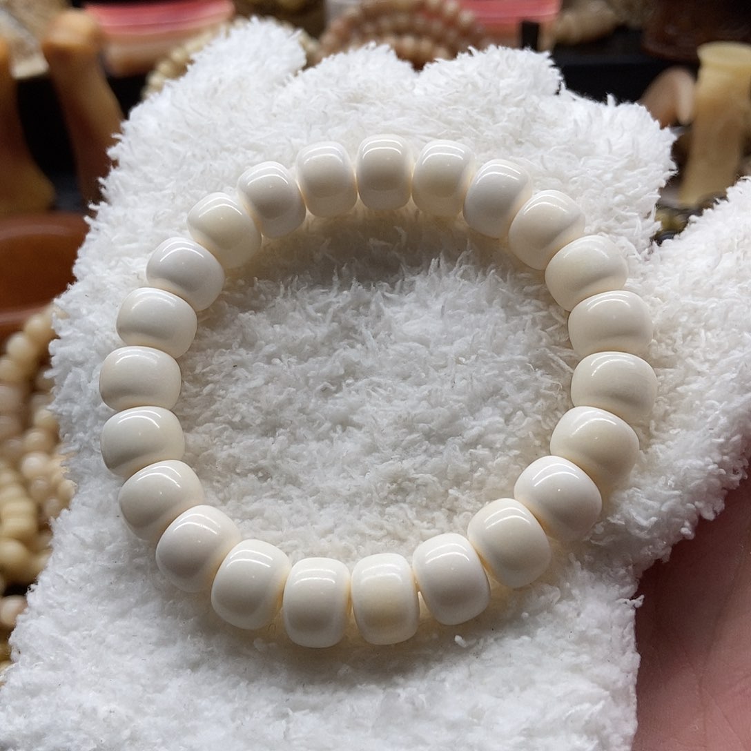 手串/手链驼骨12毫米骨瓷白