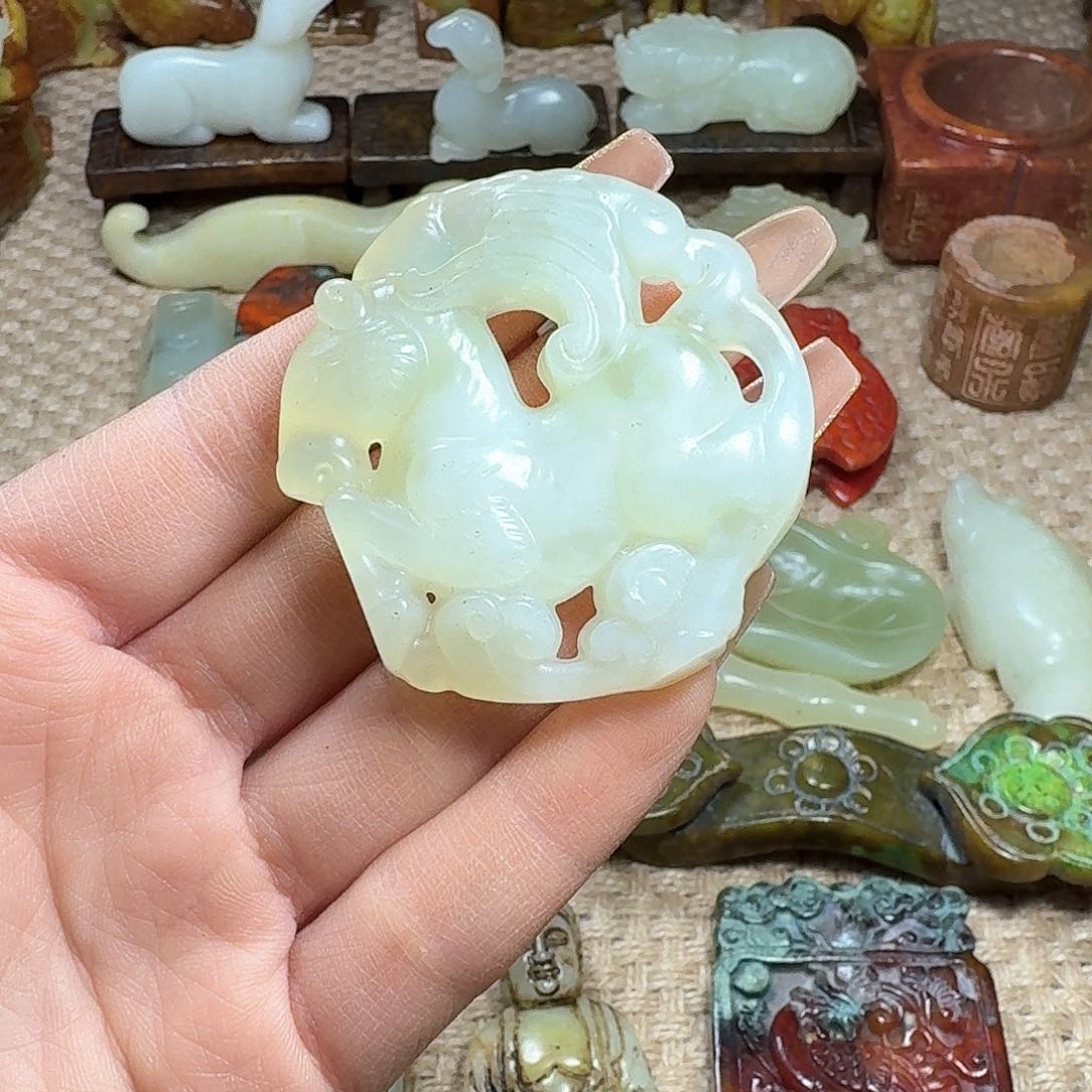 白玉菩提吊坠挂件