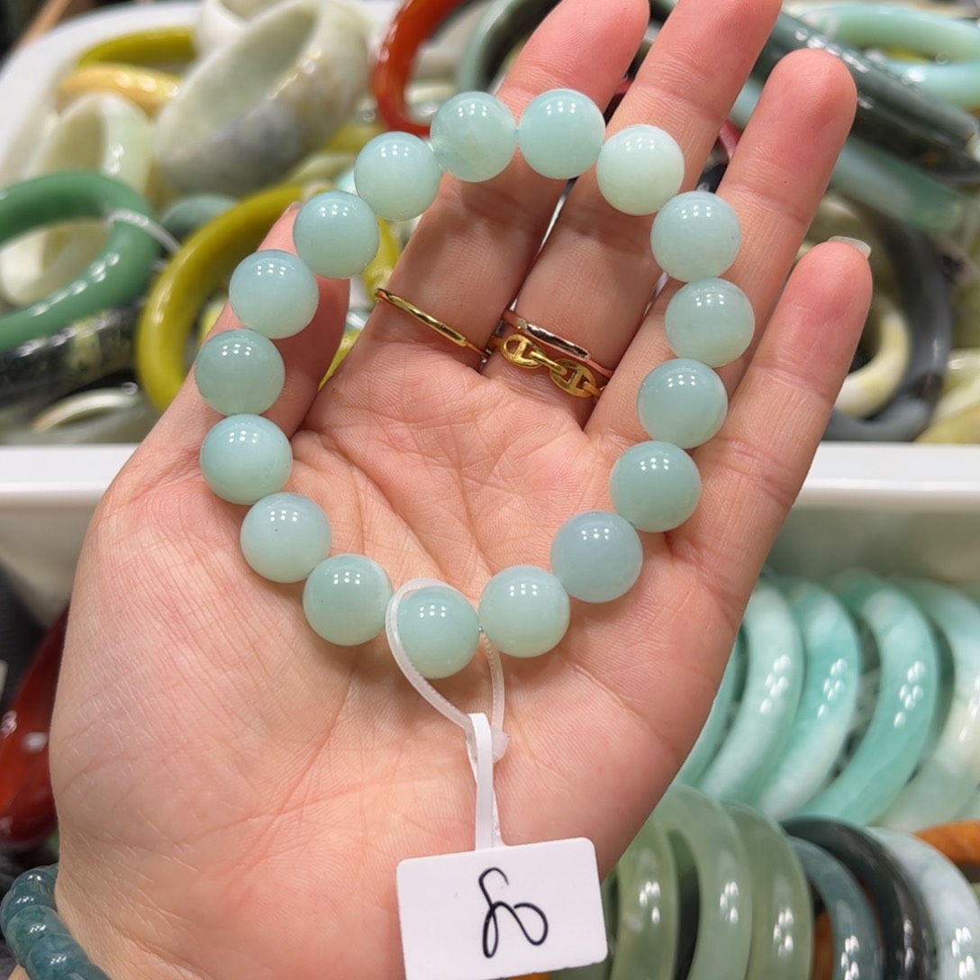 蛇纹石玉手链未镶嵌