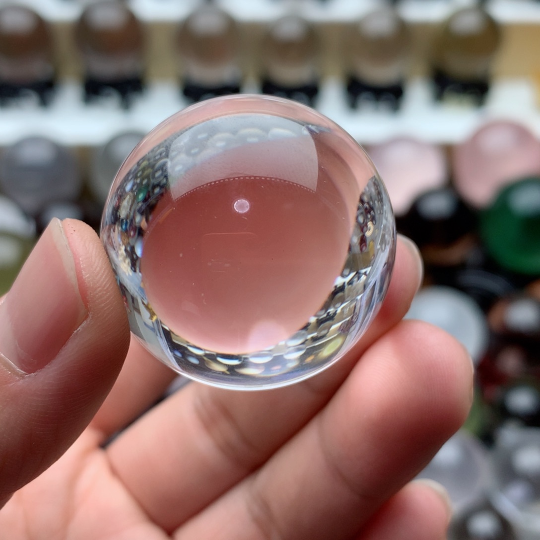 【闪购商品】水晶白水晶球摆件未镶嵌点***点