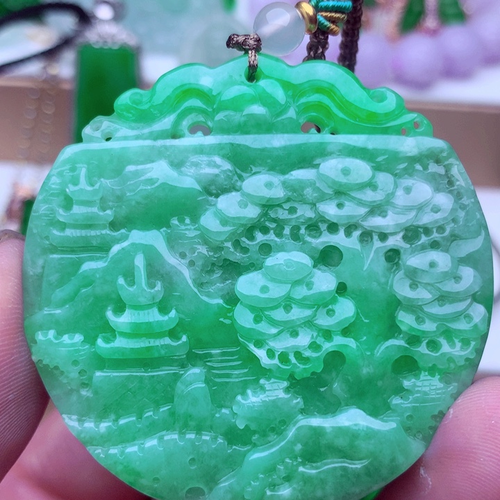 翡翠未镶嵌吊坠(不含链)