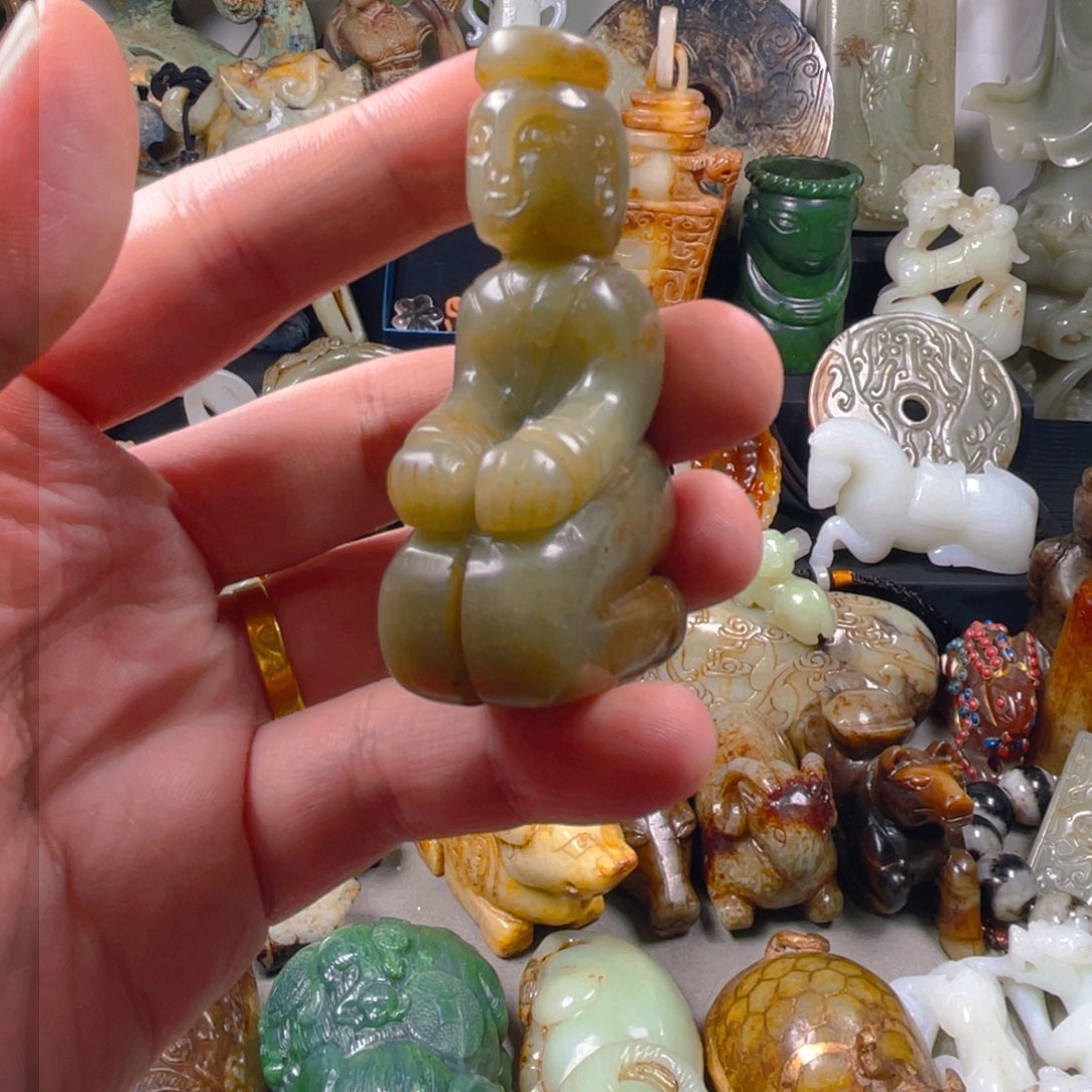 和田玉挂件未镶嵌45