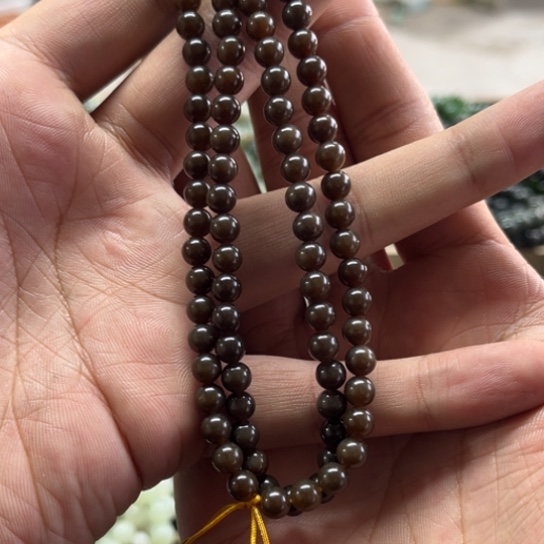 和田玉且末金山糖108链子多样性拍一发一未镶嵌