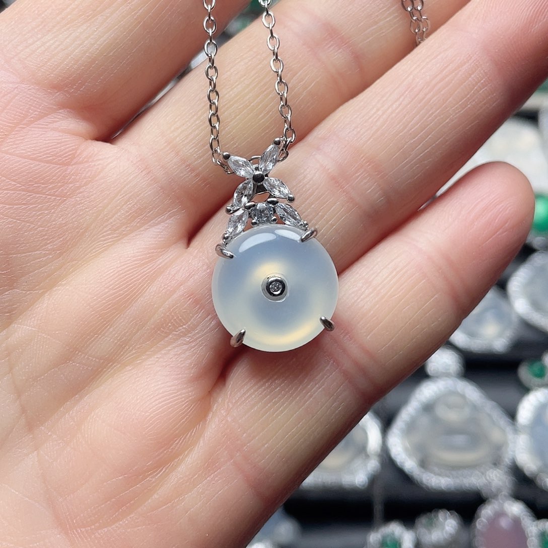 玛瑙/玉髓挂件合金