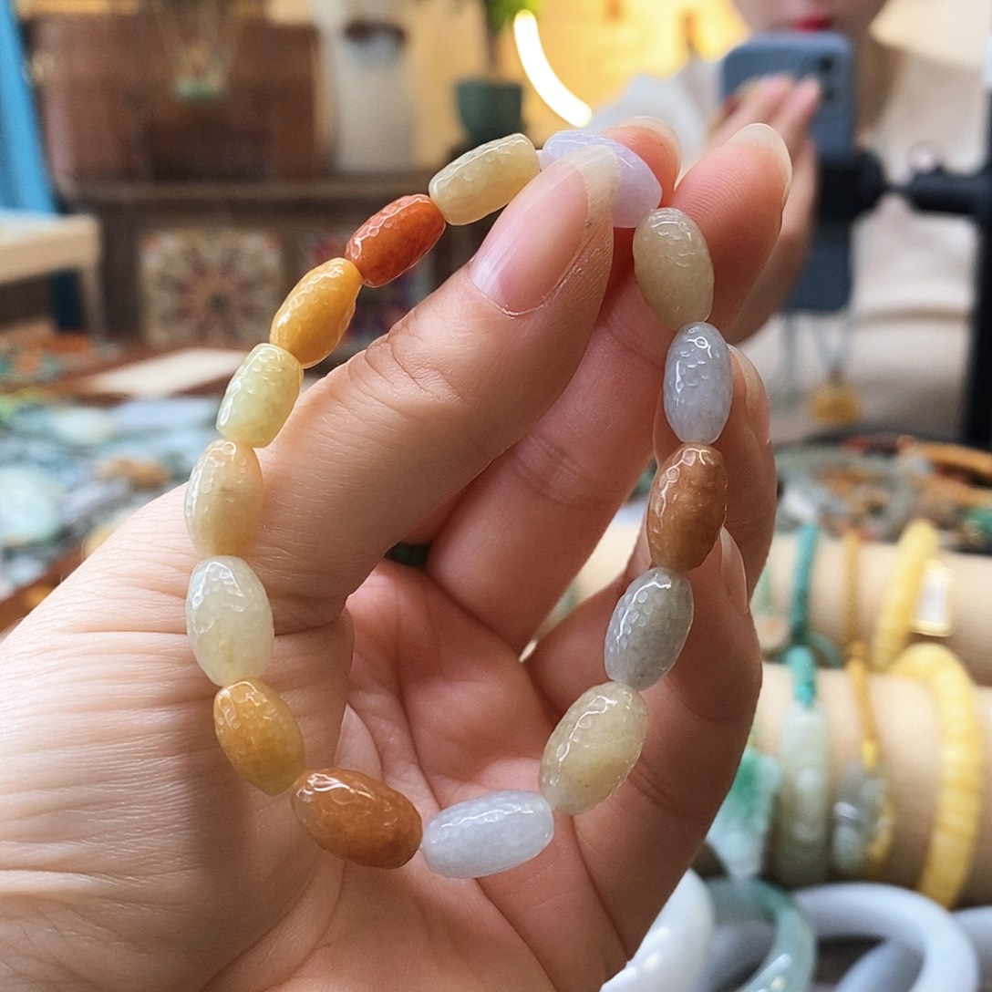 翡翠手链未镶嵌翡翠手串