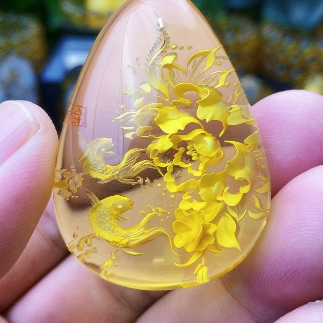 【闪购商品】金珀吊坠(不含链)未镶嵌