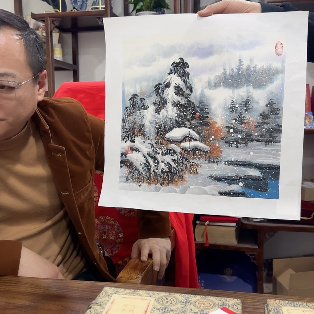 国画艺术家的作品